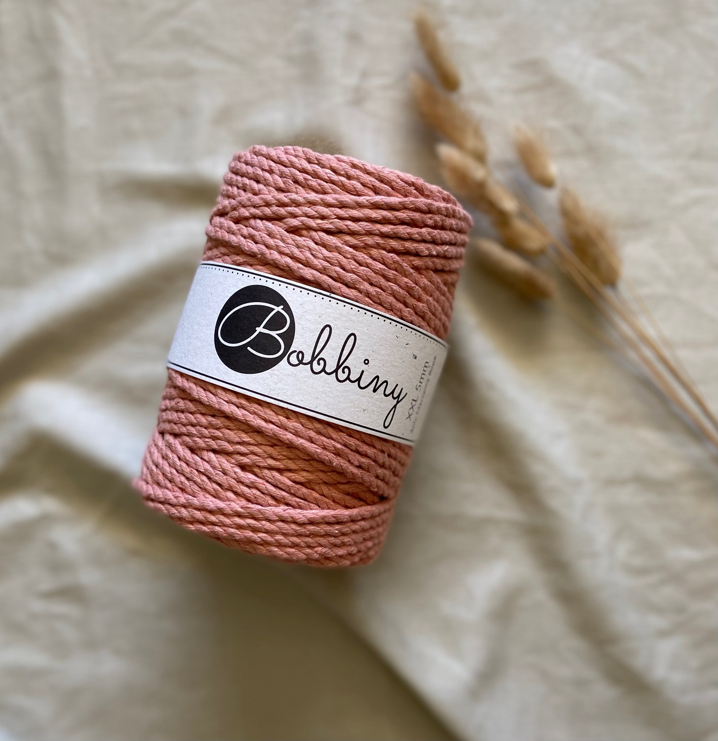 Bobbiny offers a great range of the 3 ply cotton macrame cords available in both 3mm and 5mm widths, perfect for all of your Macrame needs.