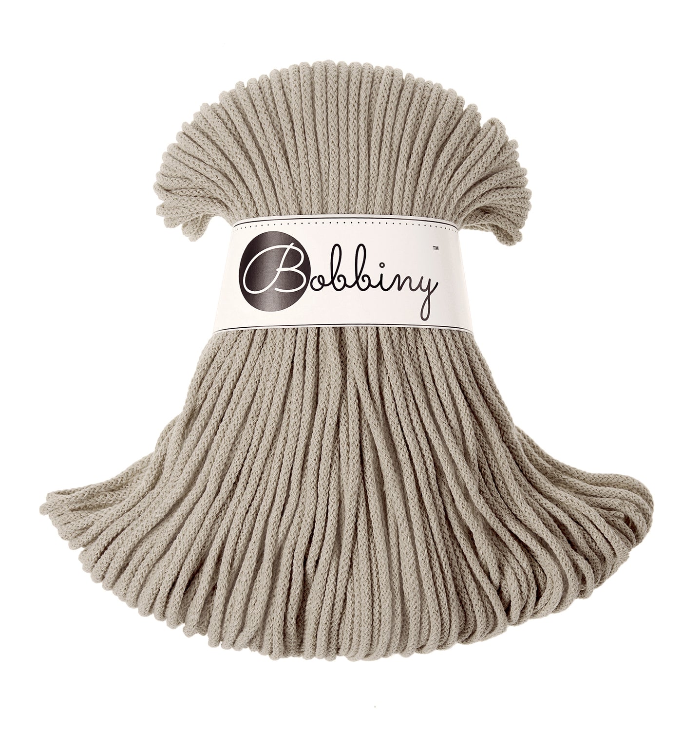 Bobbiny Braided Cords - Junior 3mm - Beige