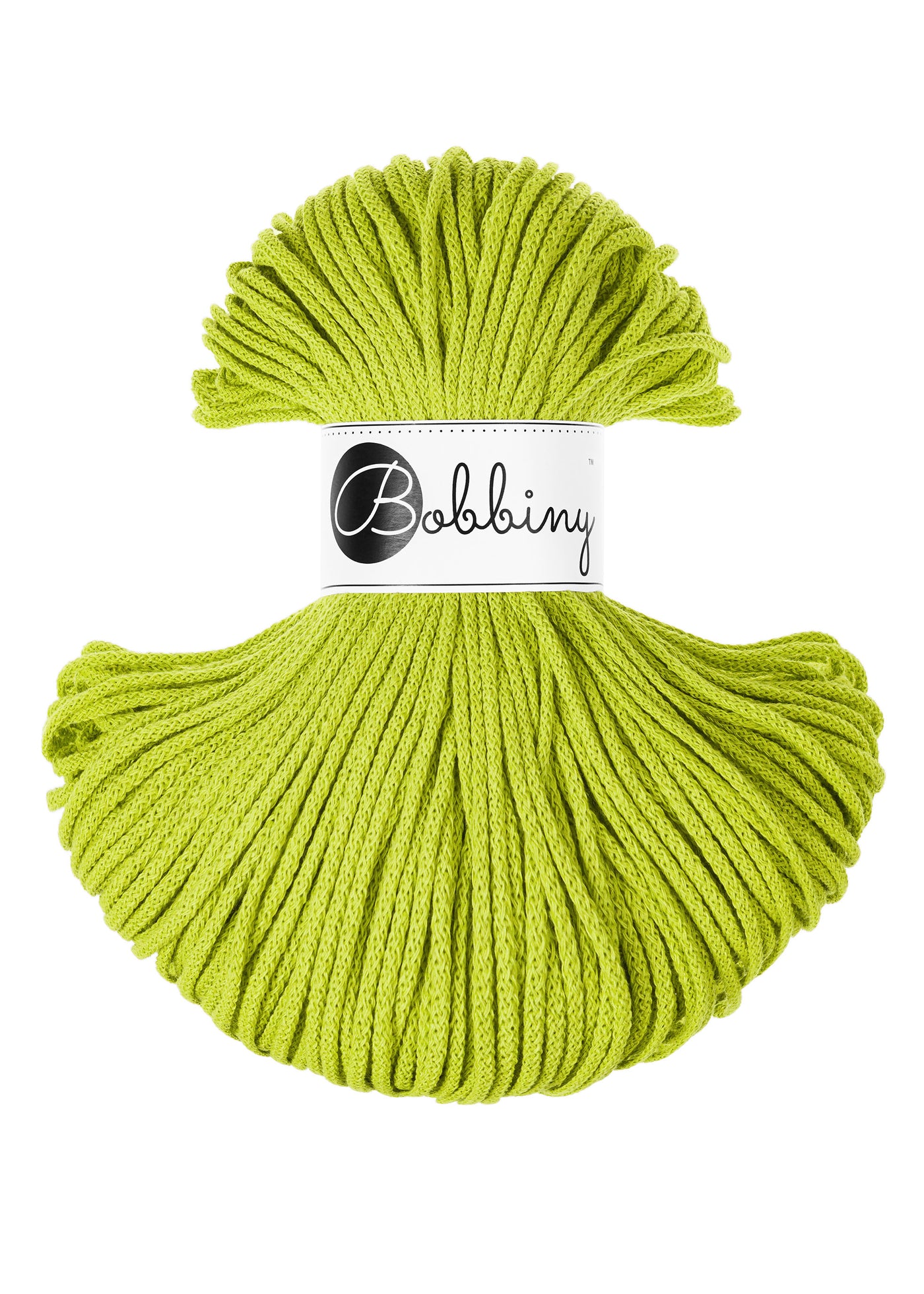 Bobbiny Braided Cords - Junior 3mm - Dopamine Lime