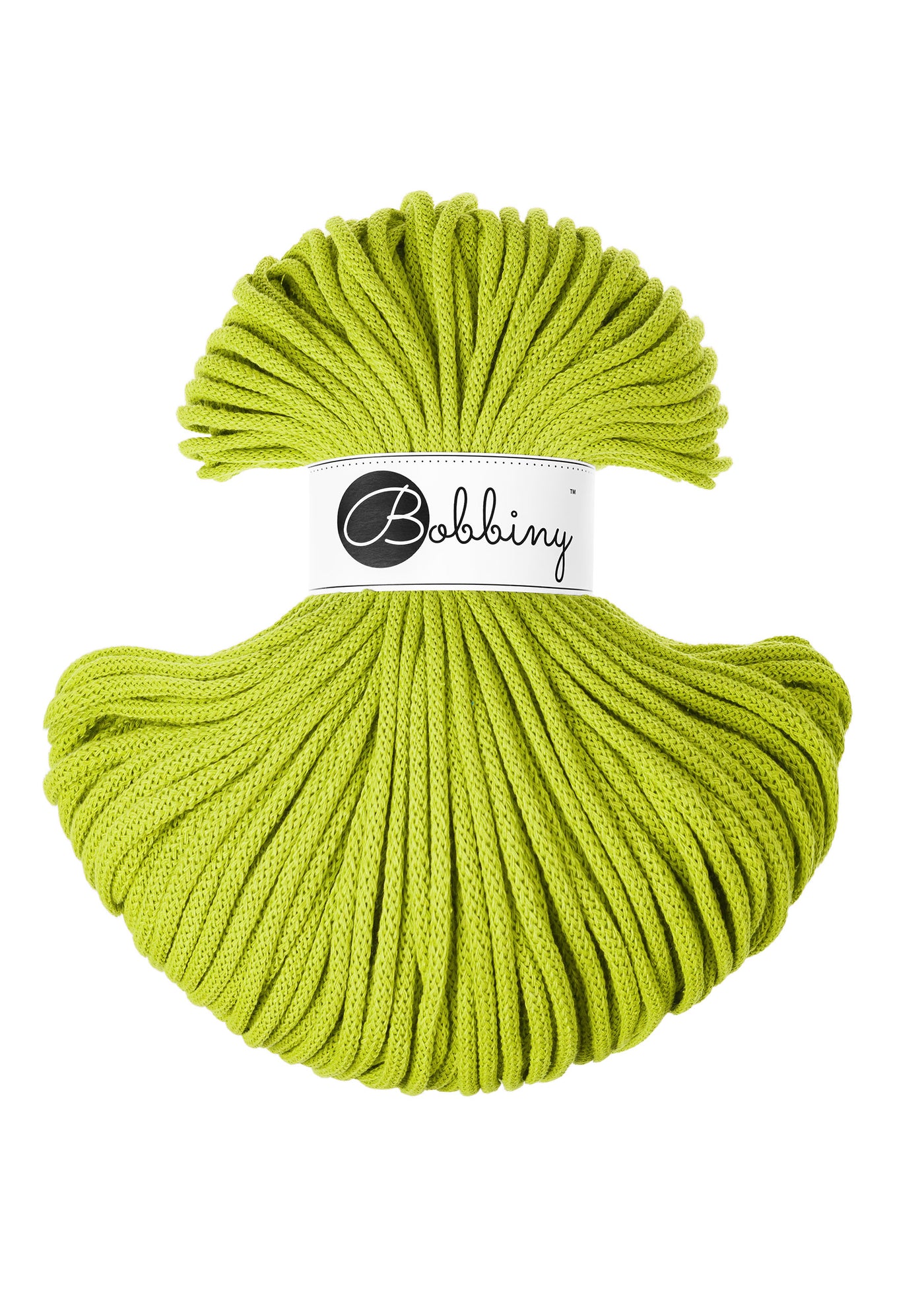 Bobbiny Braided Cords - Premium 5mm - Dopamine Lime