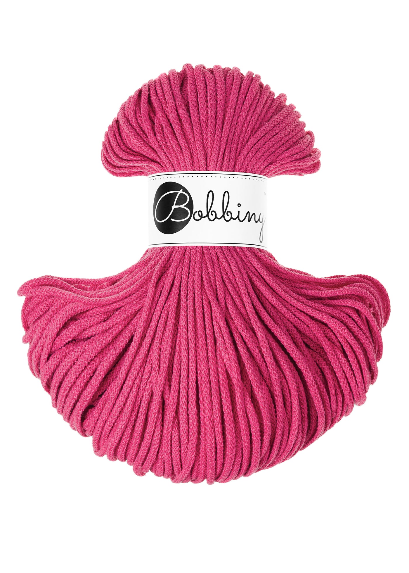 Bobbiny Braided Cords - Junior 3mm - Dopamine Pink