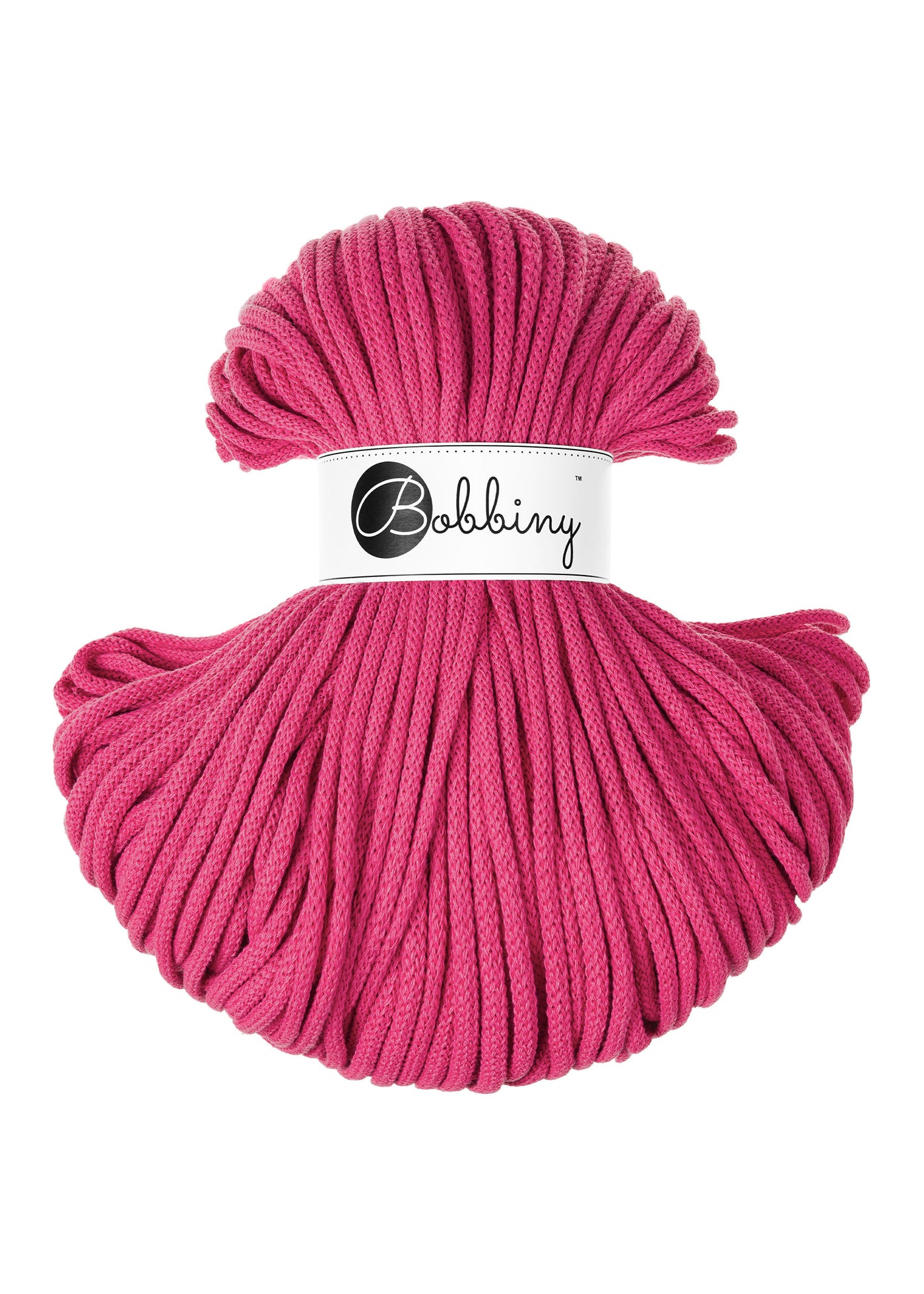 Bobbiny Braided Cords - Premium 5mm - Dopamine Pink