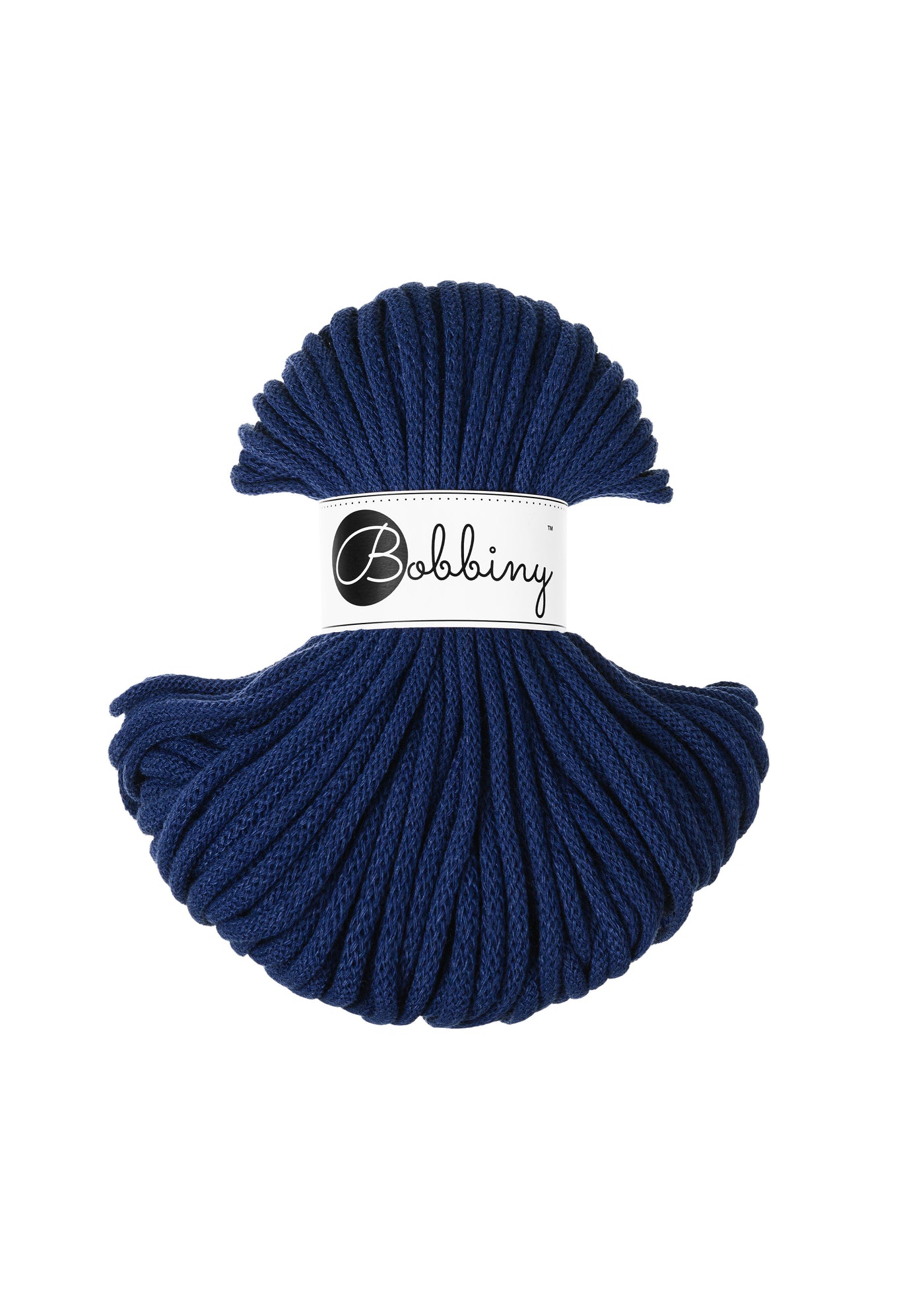 Bobbiny Braided Cords - Premium 5mm 50m - Ink Blue