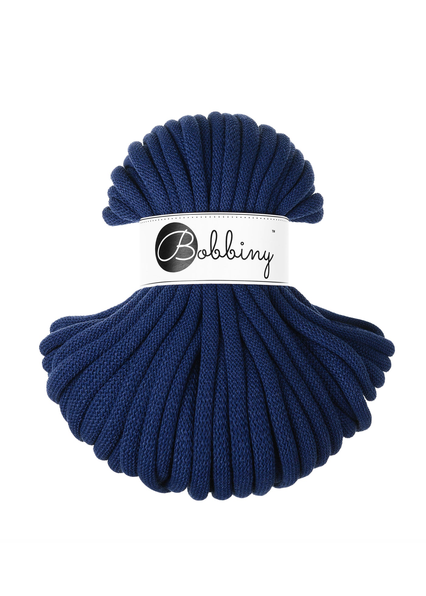 Bobbiny Braided Cords - Jumbo 9mm 30m - Ink Blue