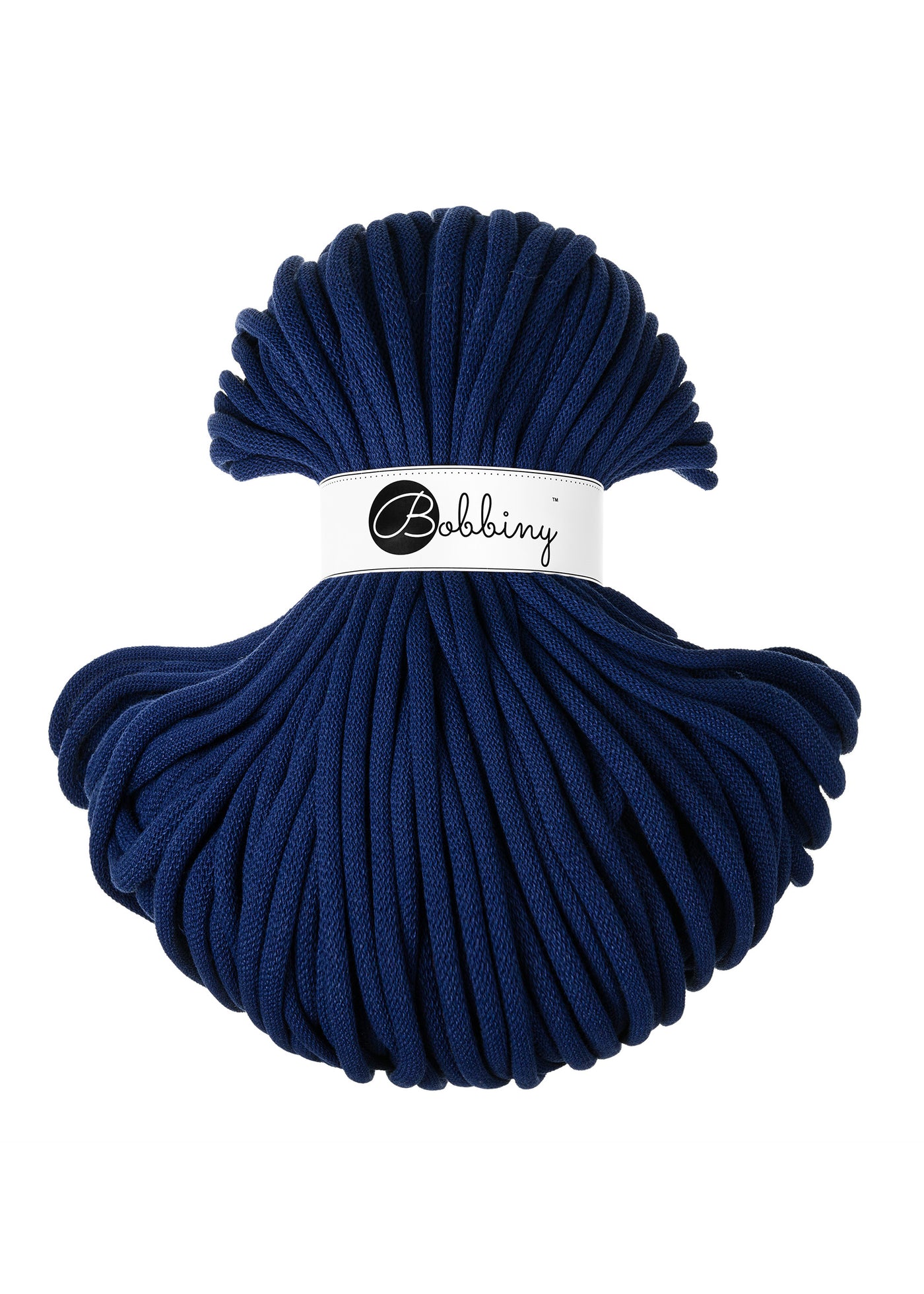 Bobbiny Braided Cords - Jumbo 9mm - Ink Blue