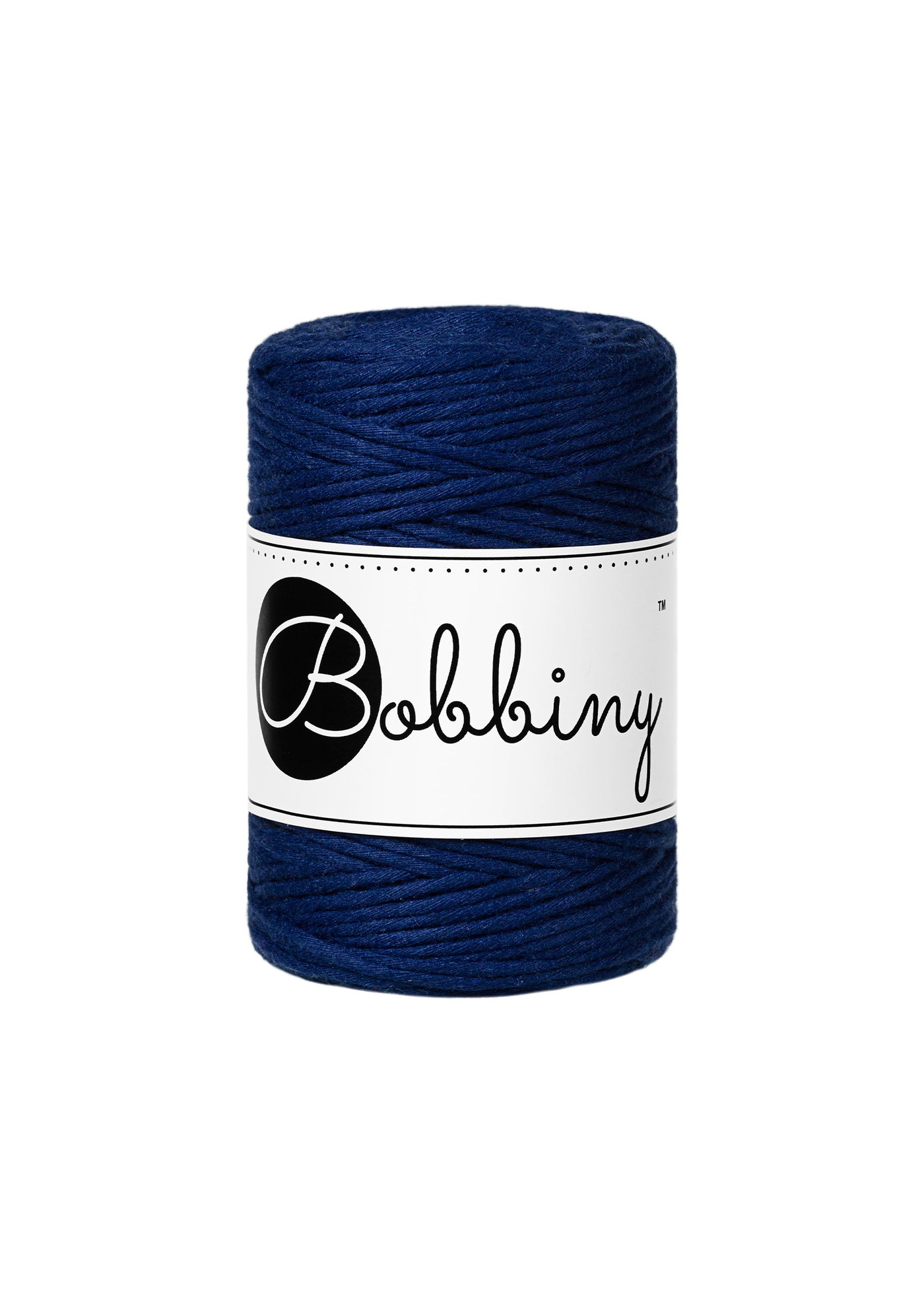 Bobbiny Single Twist Macrame Cord - Baby 1.5mm - Ink Blue