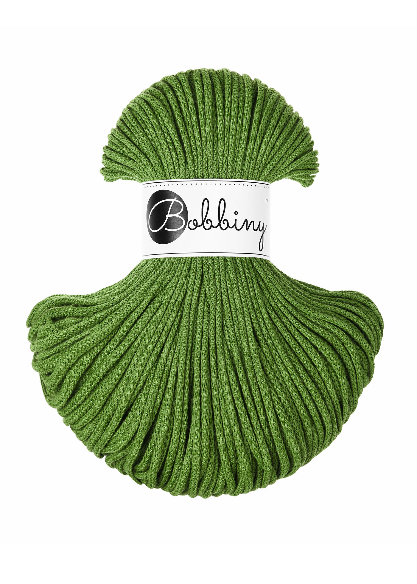 Bobbiny Braided Cords - Junior 3mm - Moss Green