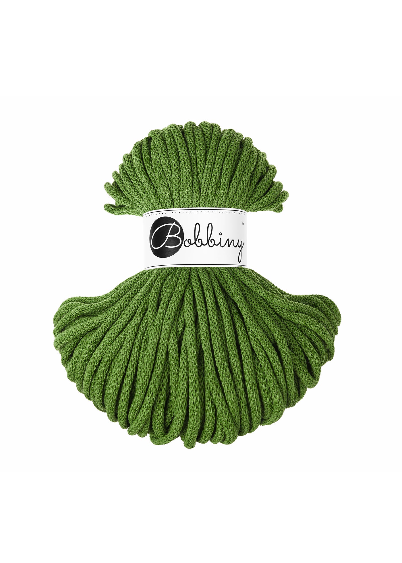 Bobbiny Braided Cords - Premium 5mm 50m - Moss Green