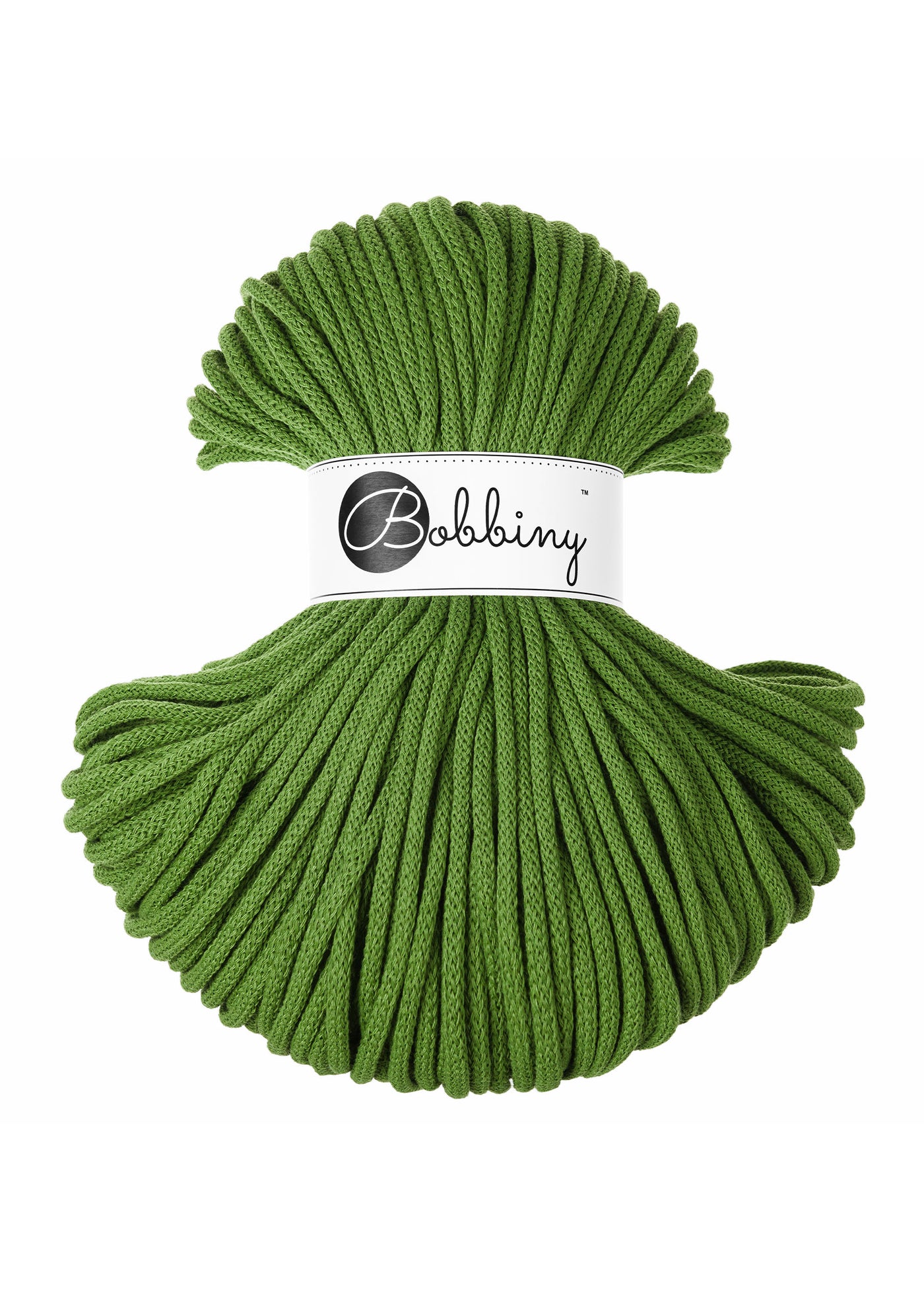 Bobbiny Braided Cords - Premium 5mm - Moss Green