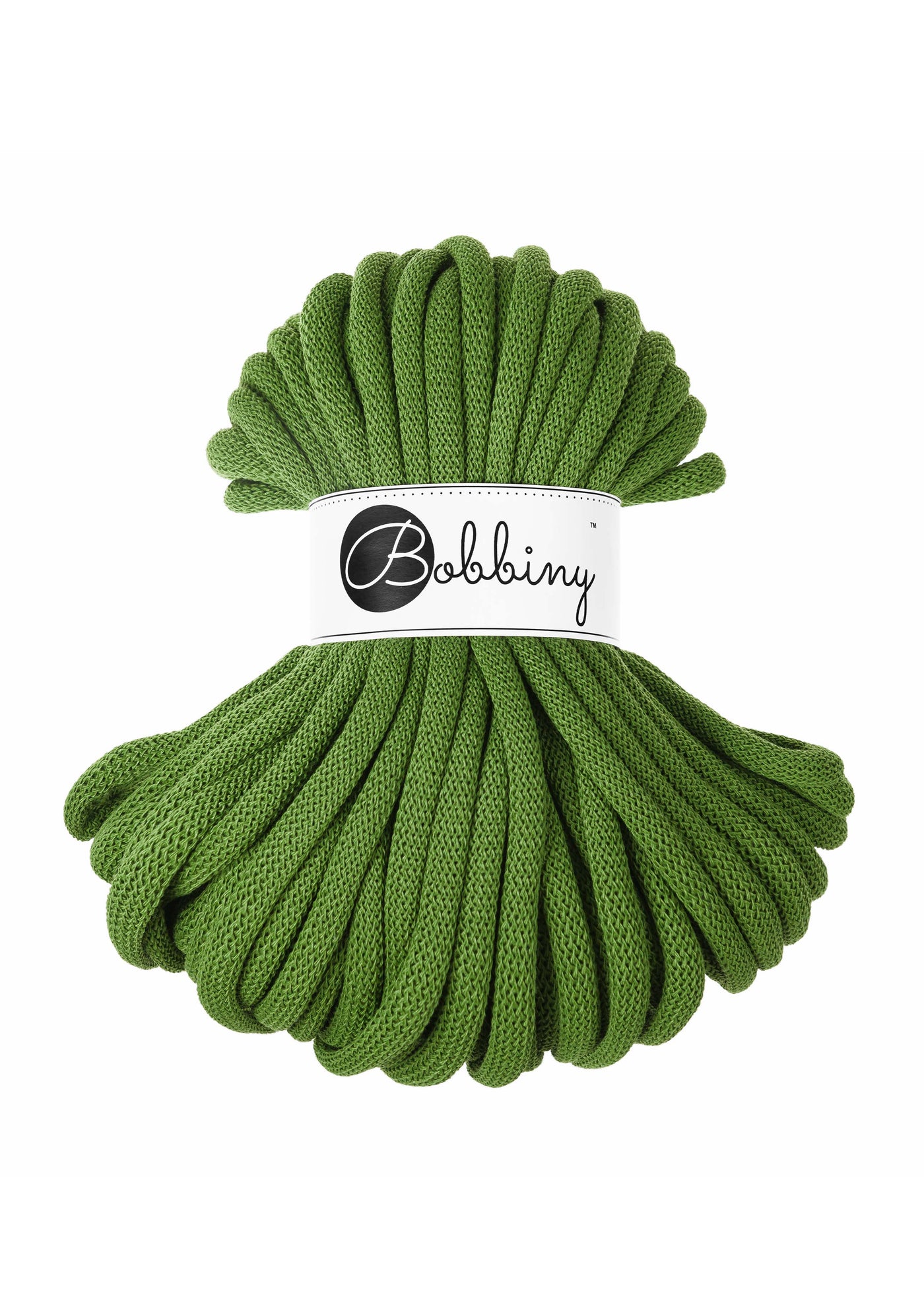 Bobbiny Braided Cords - Jumbo 9mm 30m - Moss Green