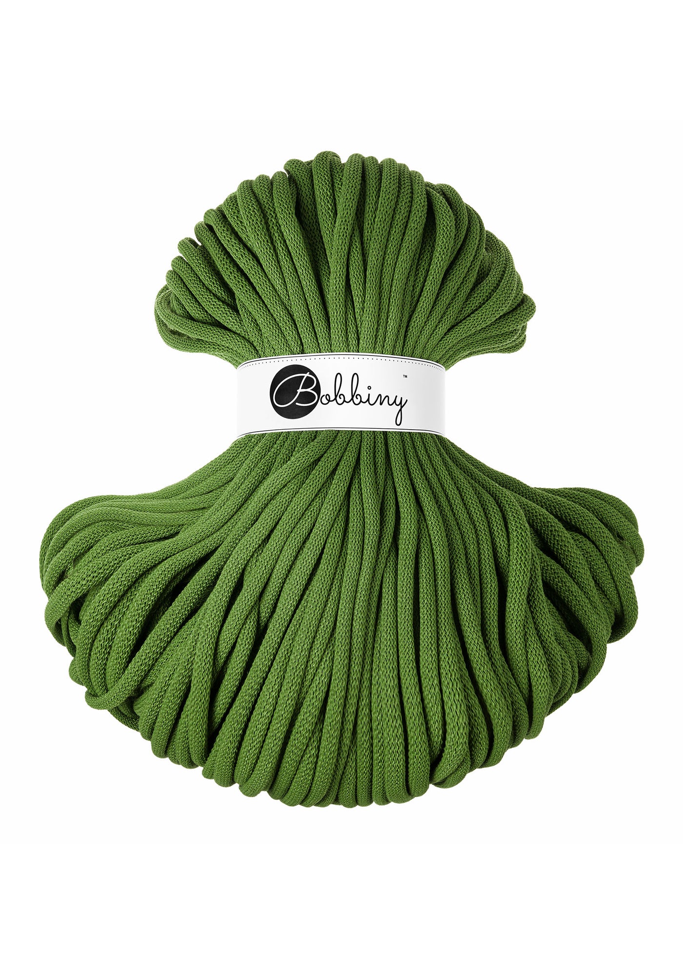 Bobbiny Braided Cords - Jumbo 9mm - Moss Green