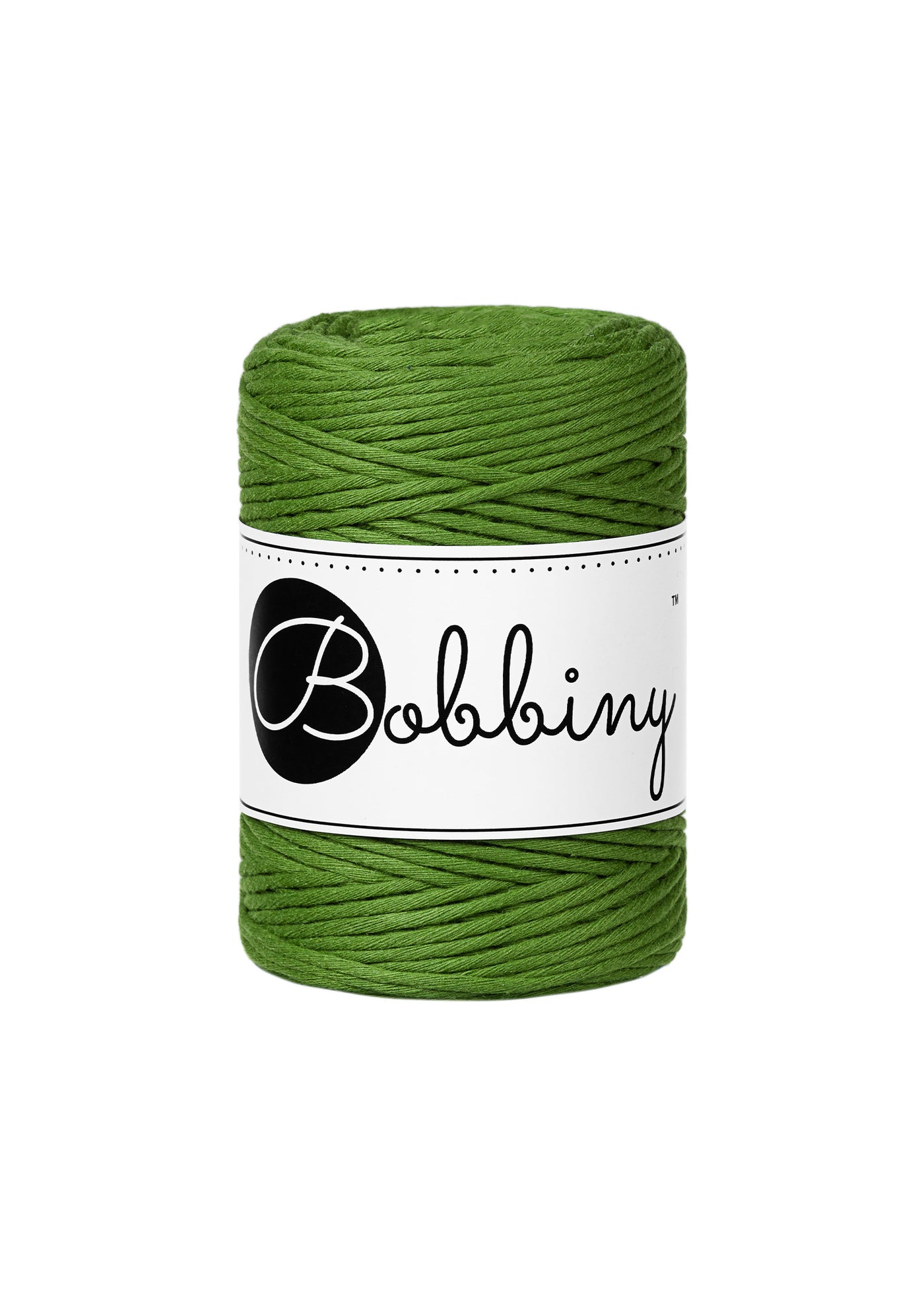 Bobbiny Single Twist Macrame Cord - Baby 1.5mm - Moss Green