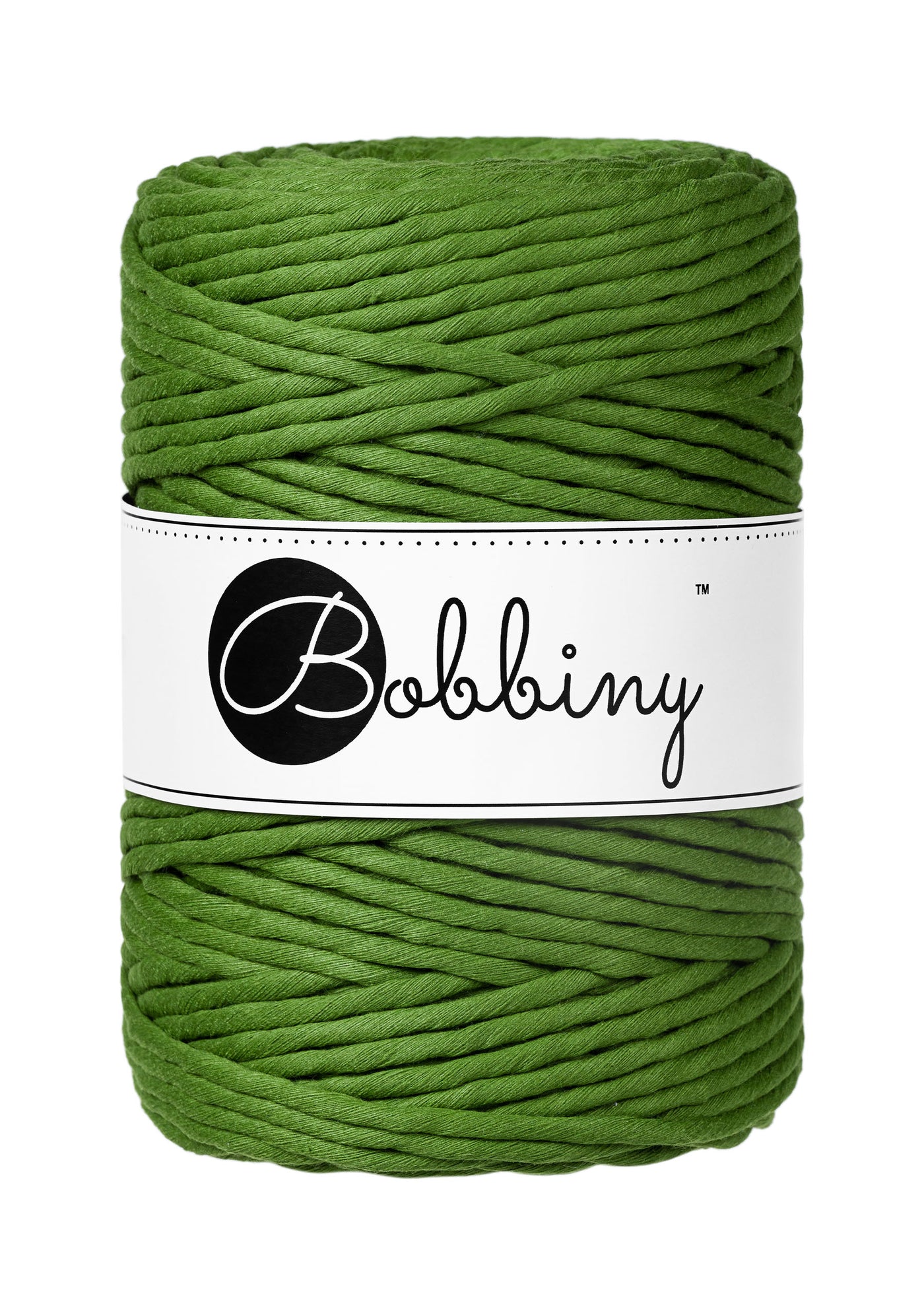 Bobbiny Single Twist Macrame Cord - Premium 5mm - Moss Green
