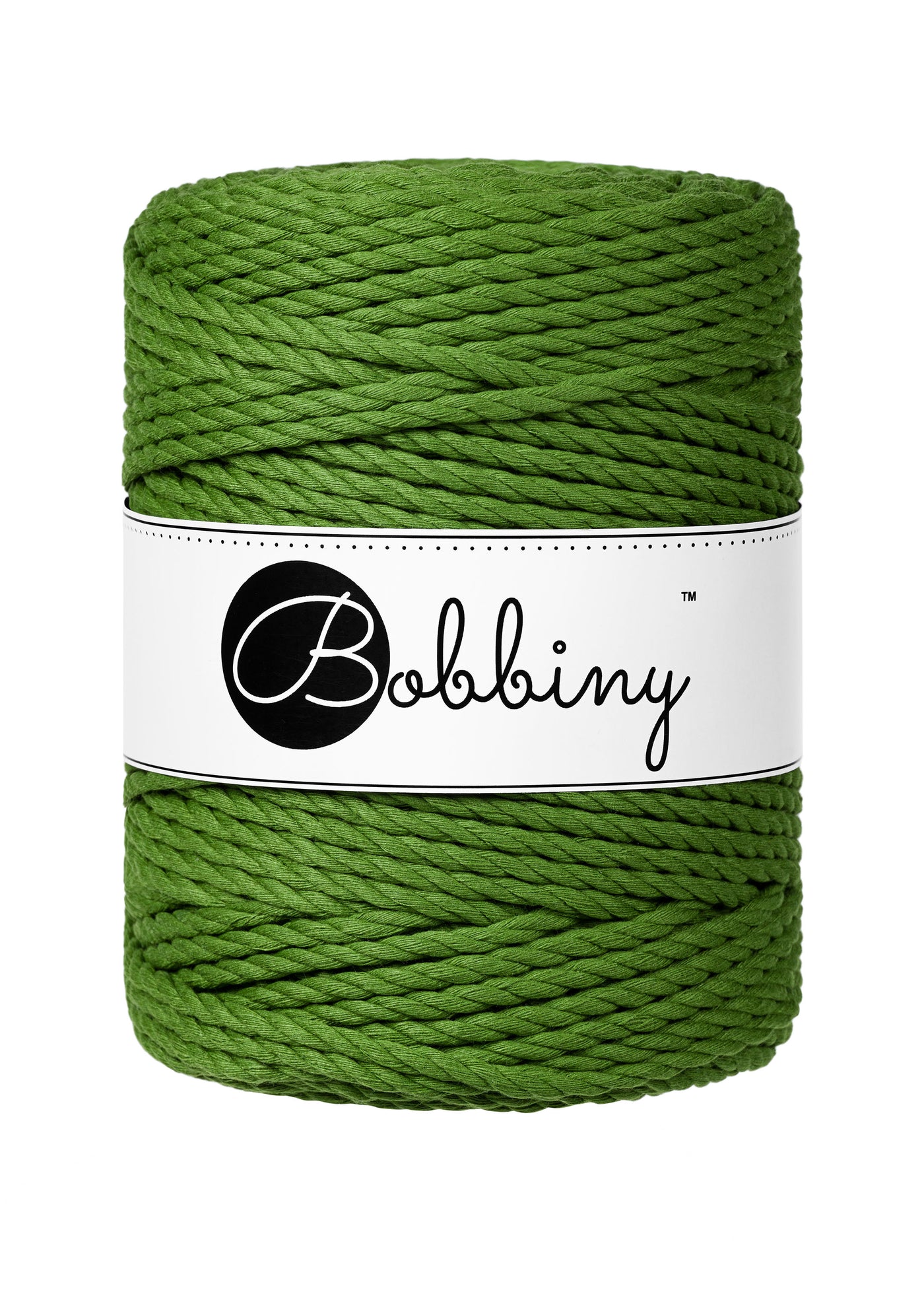 Bobbiny Macrame Rope - 3ply - 5mm - Moss Green