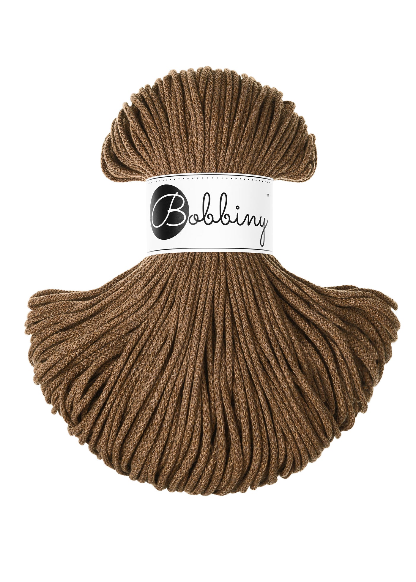 Bobbiny Braided Cords - Junior 3mm - Nut Brown
