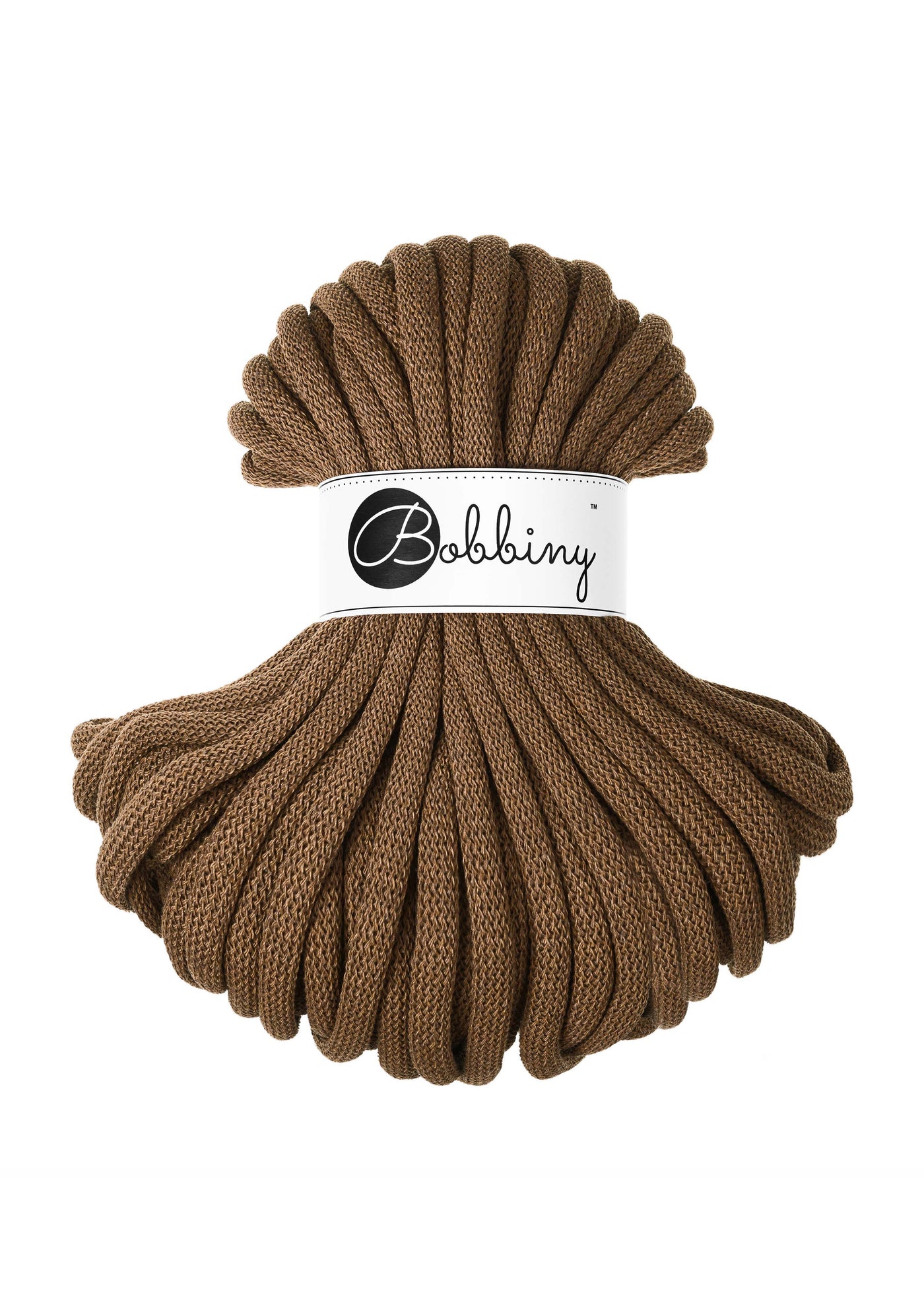 Bobbiny Braided Cords - Jumbo 9mm 30m - Nut Brown