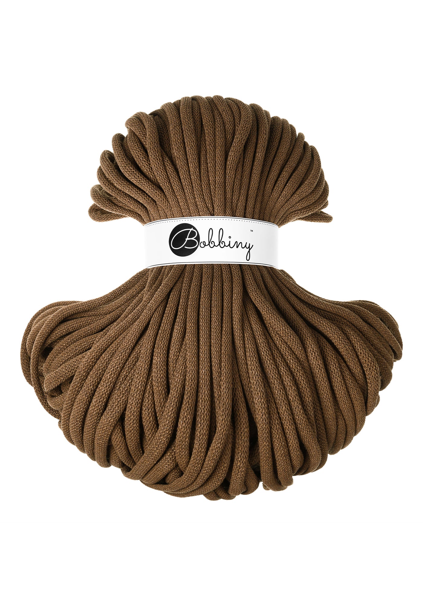 Bobbiny Braided Cords - Jumbo 9mm - Nut Brown