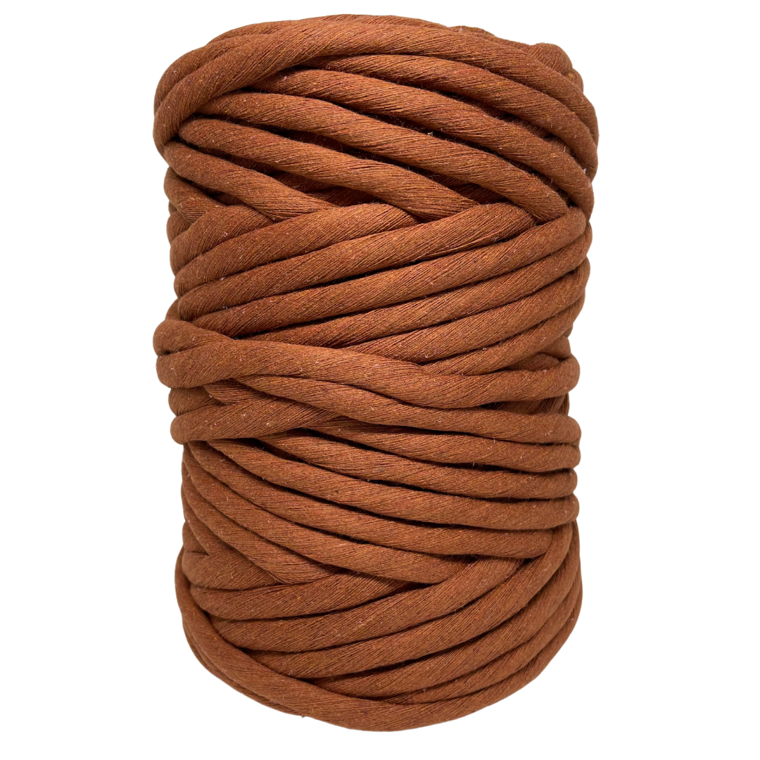 Macrame Luxury Cotton String 9mm - Rust – Adelaide Hills Yarn Co.