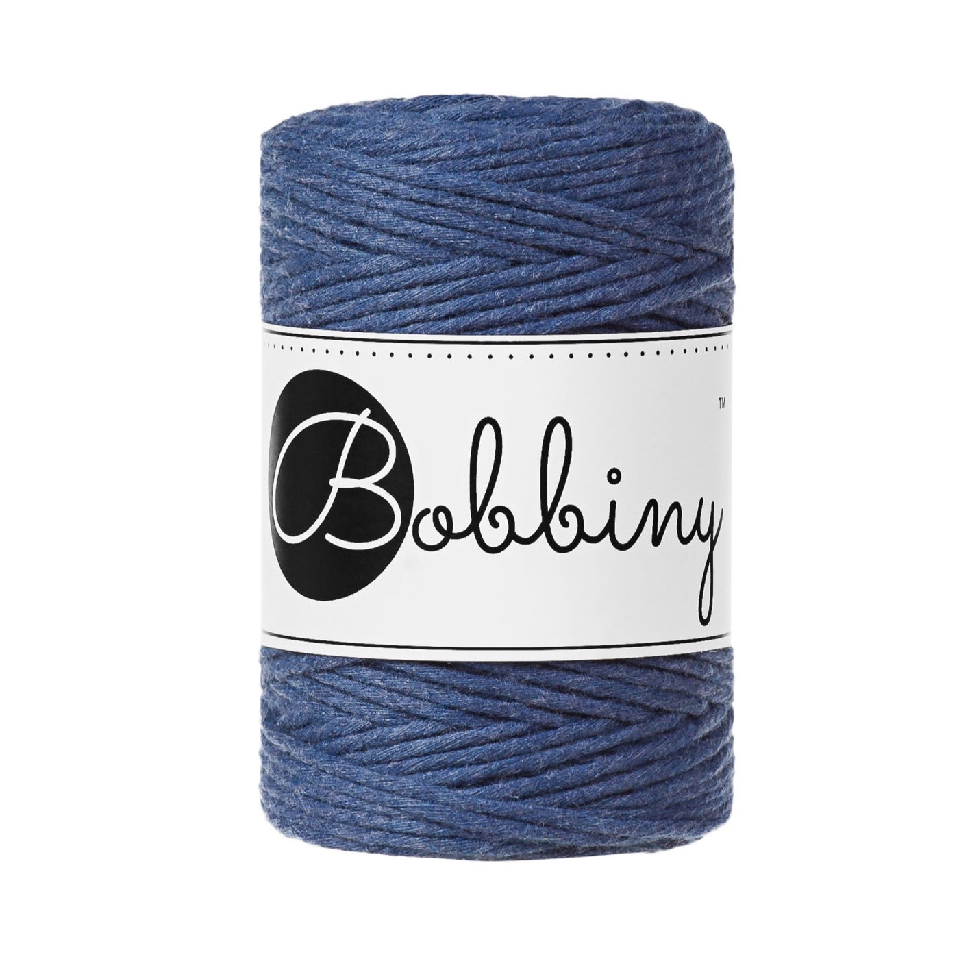 Bobbiny Single Twist Macrame Cord - Baby 1.5mm - Jeans