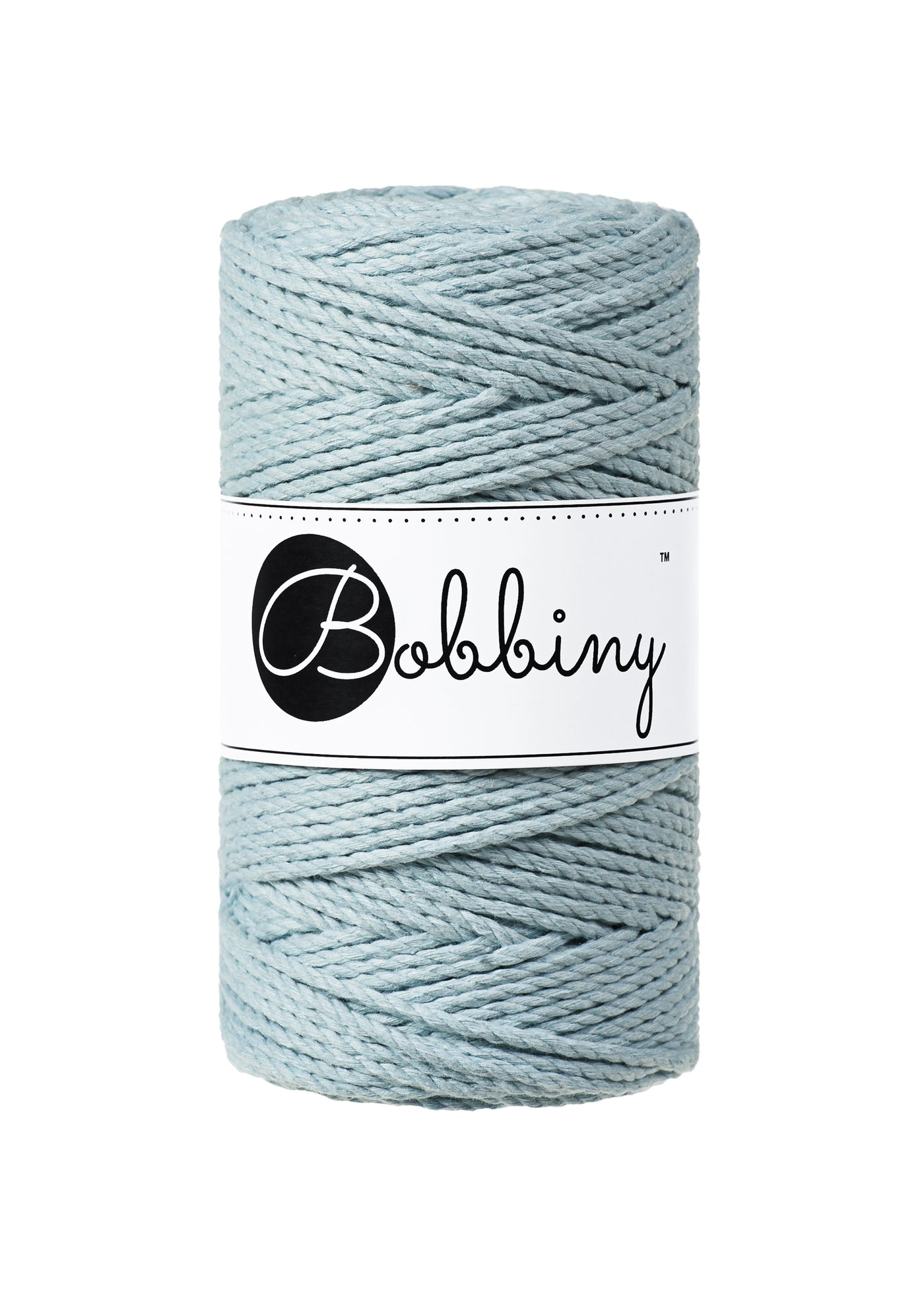 This superb new product from Bobbiny is the latest addition to their gorgeous range of products.  Made from 100% recycled cotton, it is perfect for Macrame projects due to its sturdiness. It contains no harmful dyes or chemicals and is OEKO-TEK certified.  This super soft triple twist rope also makes the most spectacular fringes and tassels.  Length: 100m (108 Yards)  Weight: 400gms  Contains 60 Fibres ( 3x20 )  Also available in 5mm