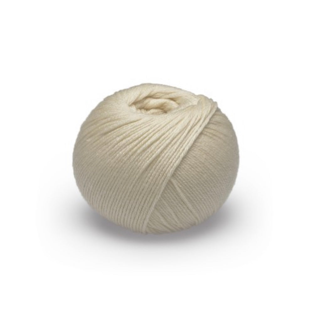 This gorgeous Glencoul DK yarn is ideal for all seasons! It has the beautiful feel and sheen of cotton but the durability of wool, making it ideal for garments to wear all year round.  70% Merino/ 30% Cotton  DK/8 ply weight  116m (126 yards)  50 gms  Needle size: 4mm   Cold machine wash, do not iron or tumble dry