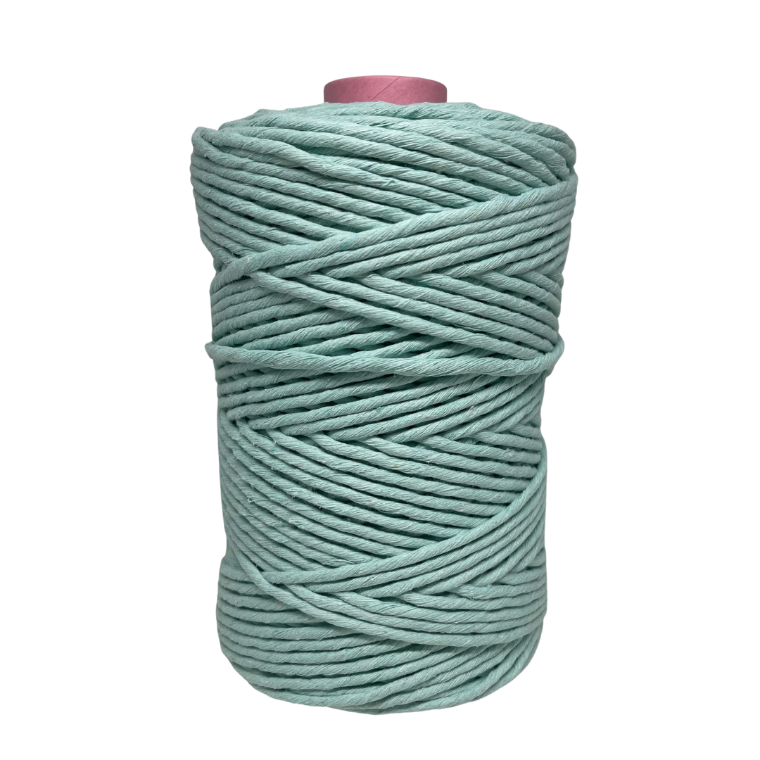 Recycled Cotton Soft Macrame String 5mm - Mint – Adelaide Hills Yarn Co.