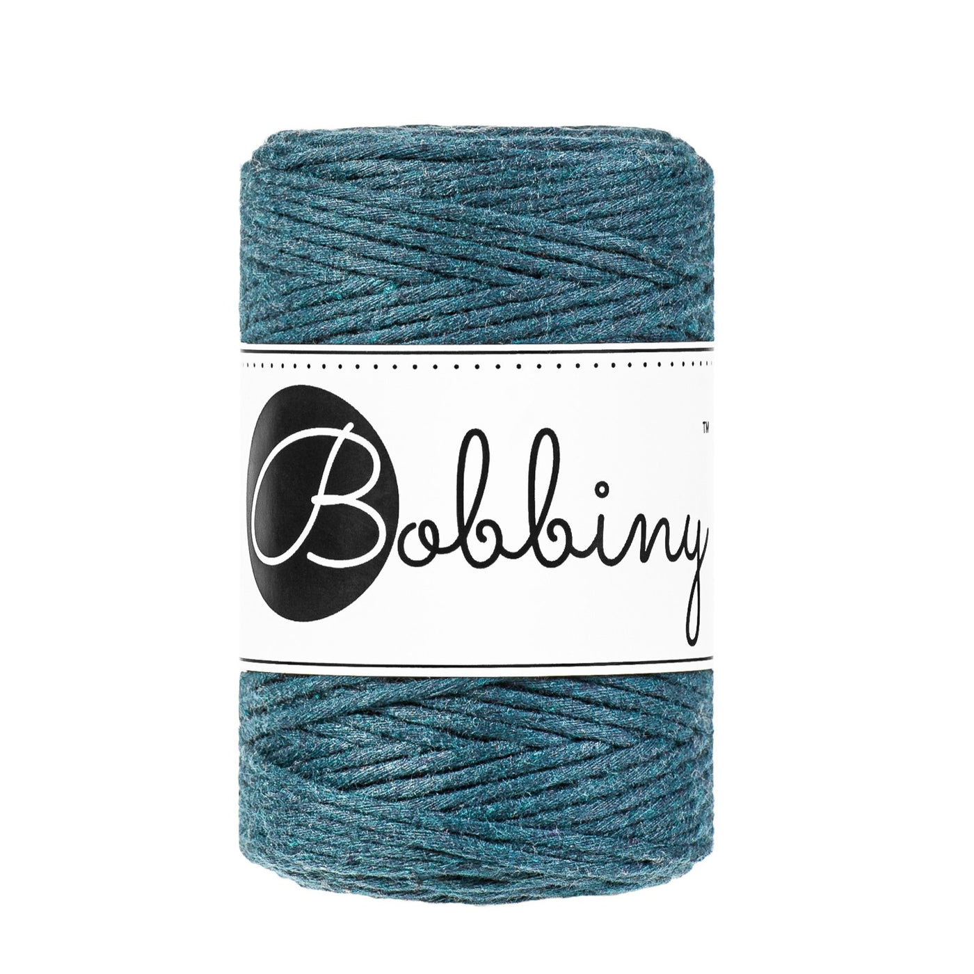 Bobbiny Single Twist Macrame Cord - Baby 1.5mm - Peacock Blue