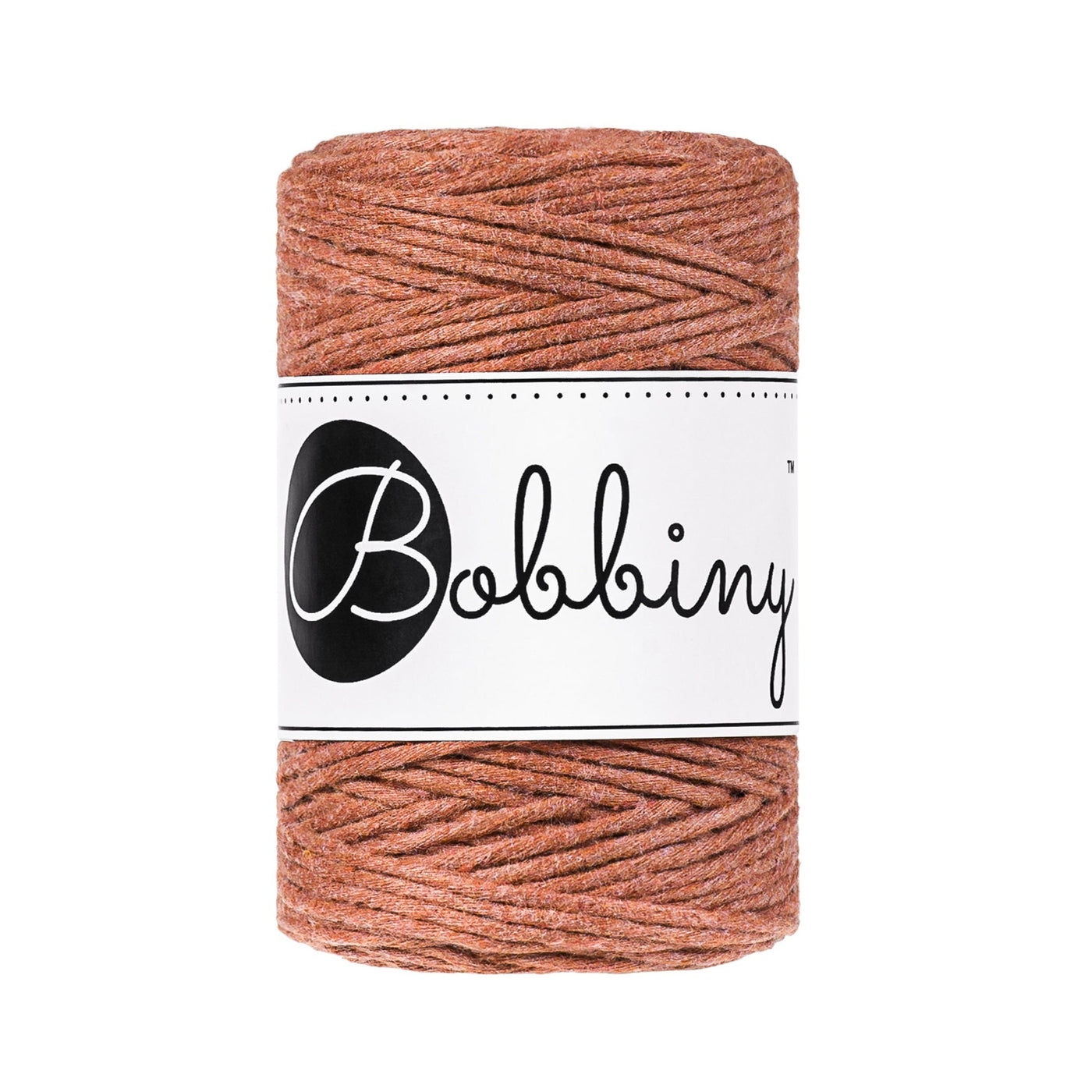 Bobbiny Single Twist Macrame Cord - Baby 1.5mm - Terracotta