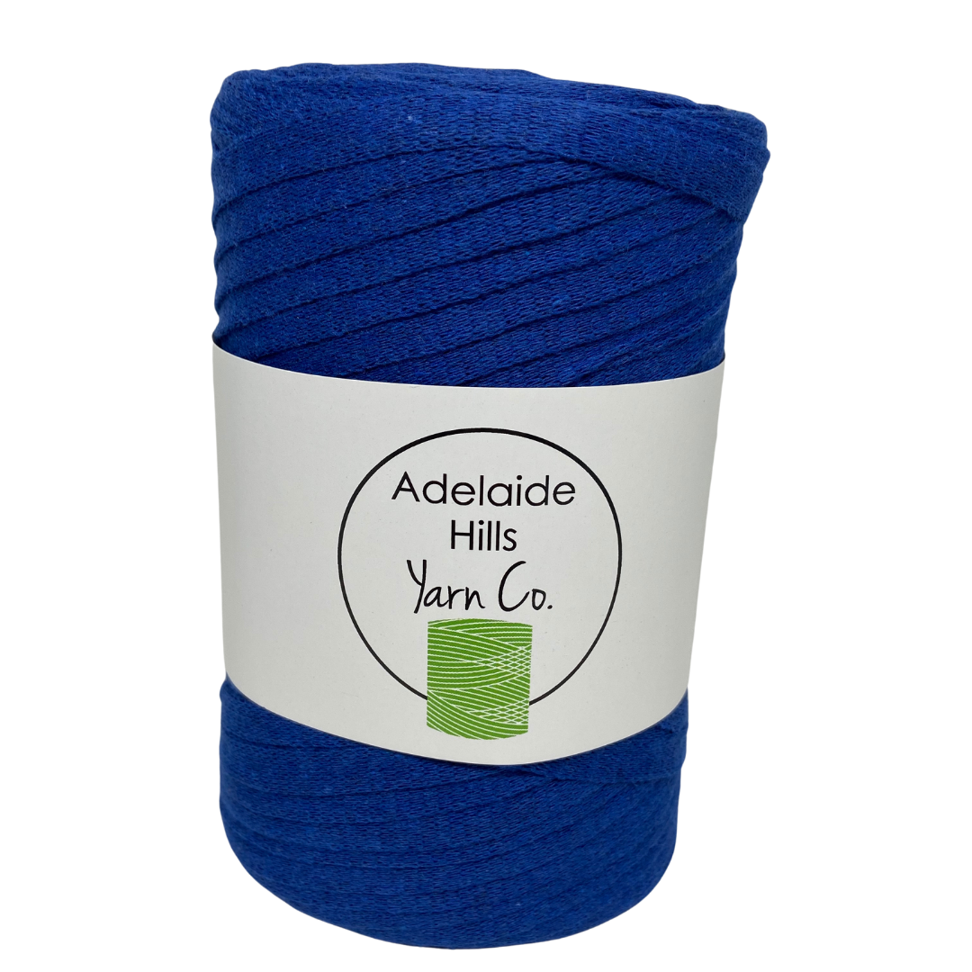 Our Ribbon Yarn is a beautifully soft woven tape-like fibre perfect for use with crochet, knitting, weaving or any fibre art. Made from 100% recycled fibres.   Length: 130metres +/-  Weight: 250gms +/-  For use with approx 7mm or above hooks depending on your project