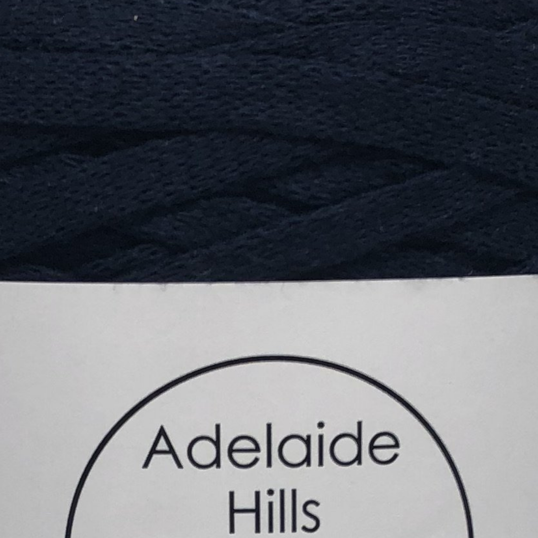 Where can I find Ribbon Yarn BLUES Navy? A beautifully woven and soft tape perfect for crochet, knitting or even macrame.  Approx 130 metres per roll. 